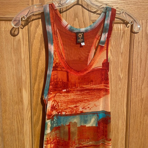 Vintage Jean Paul Gaultier Soliel Collection Double Mesh Maxi Dress - Picture 9 of 9